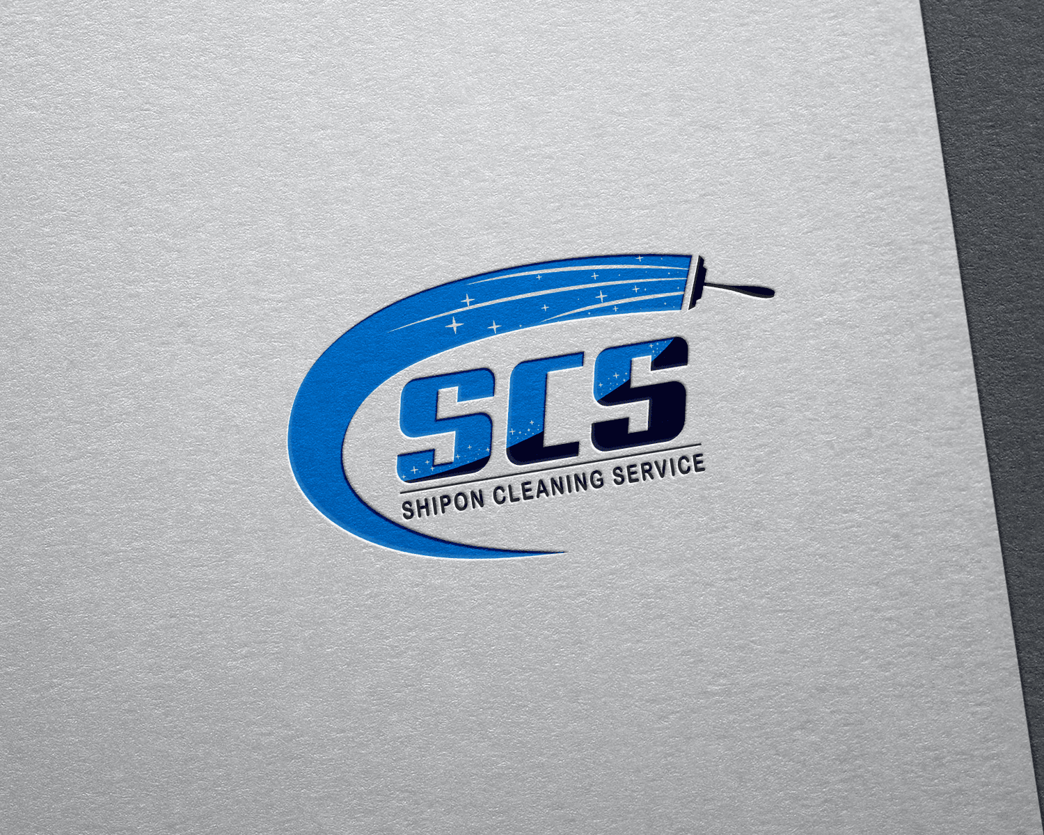 Shipon Cleaning Service (SCS) — Professional Cleaning Brand Emblem