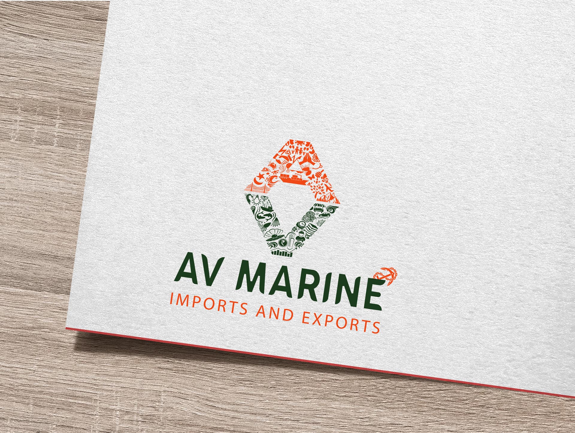 AV Marine — Maritime Imports & Global Logistics Brand Identity